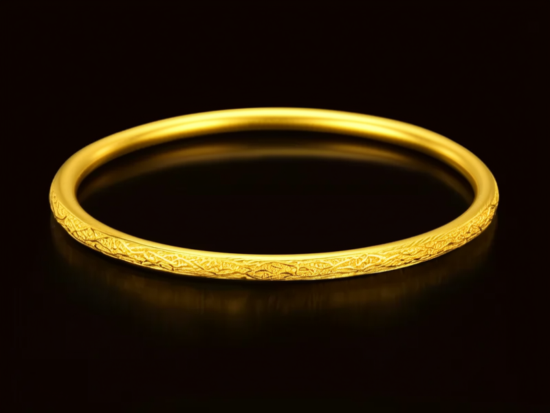 金手镯扁的图片