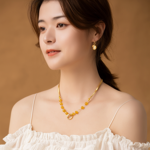 好看的黄金项链图片